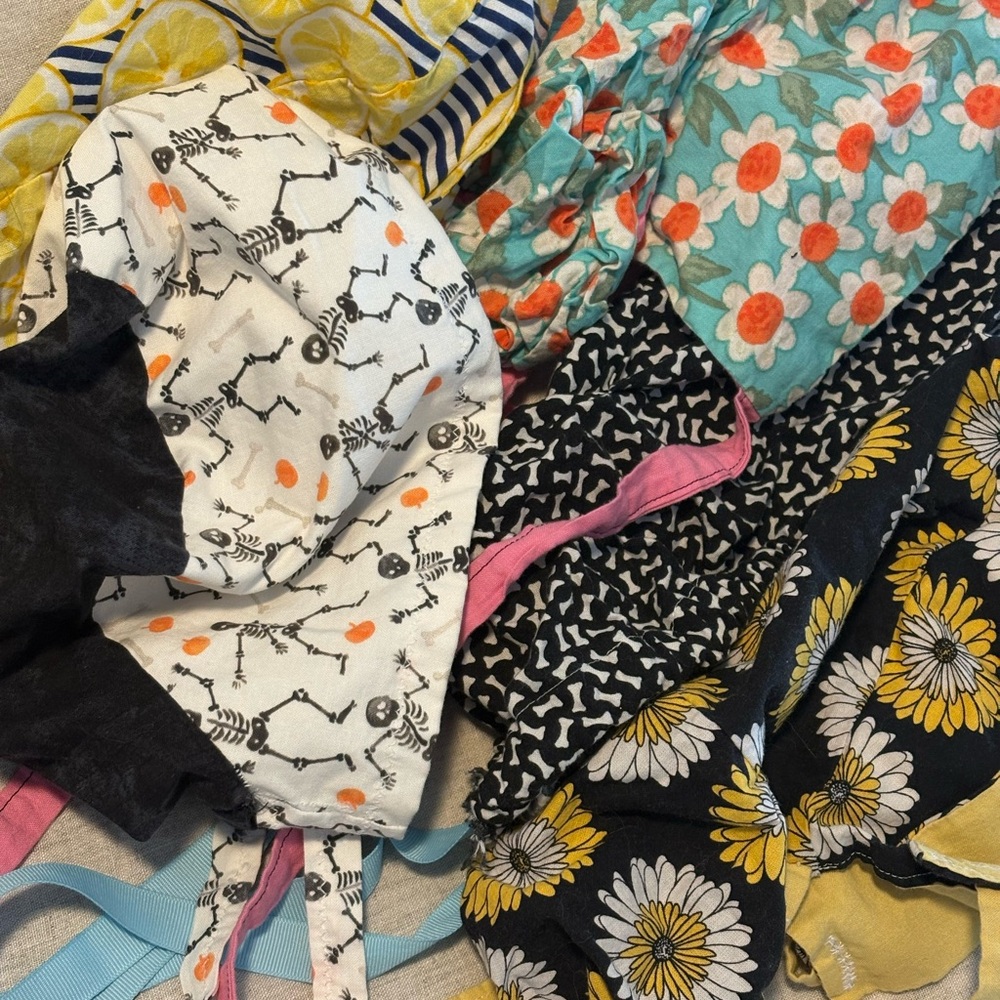 Floral and Patterned Scrub Caps - Picture 2 of 2
